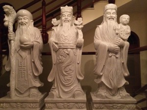 Tượng phúc lộc thọ bằng đá